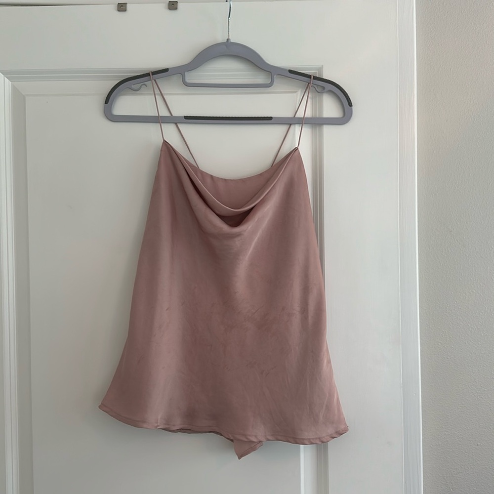 ASTR Pink Silk Cami